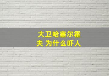 大卫哈塞尔霍夫 为什么吓人